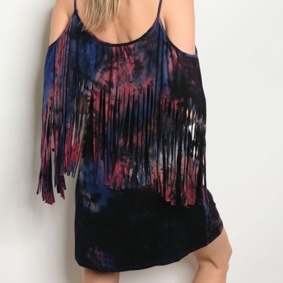 Sexy & Flirty Tie dye fringe dress! - Picture 5 of 8